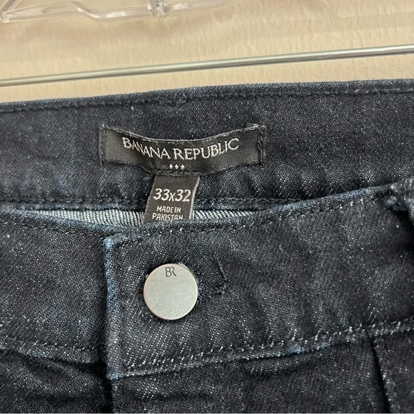 Banana Republic Mens’s Athletic Utility Jeans Dark Wash Size 33x32 - Picture 8 of 16